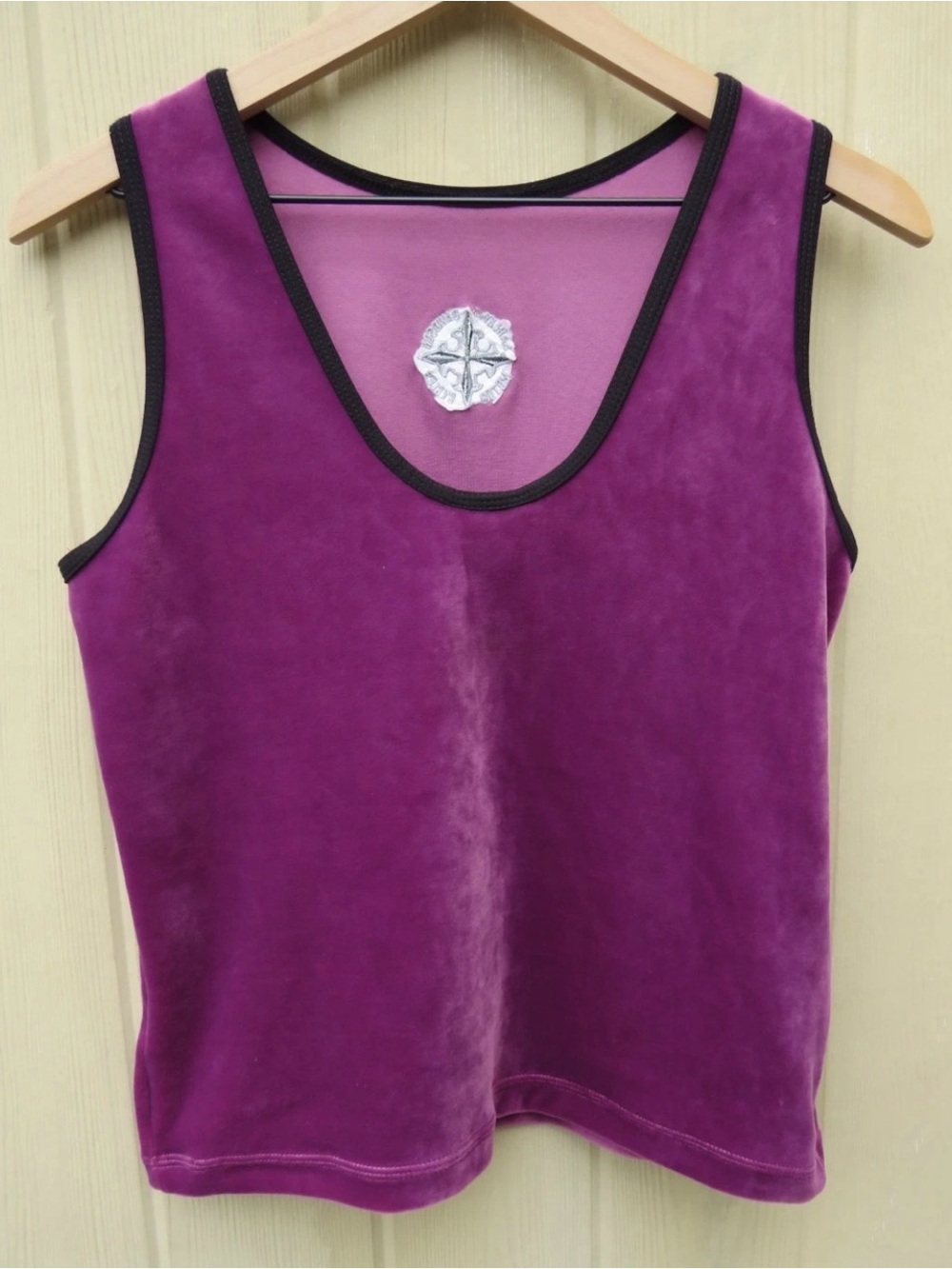 Harley-Davidson Purple Velvet Tank Top with Black Trim